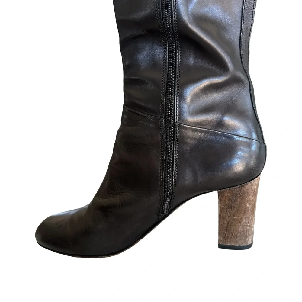AGL Knee High Leather Boot - Picture 5 of 11